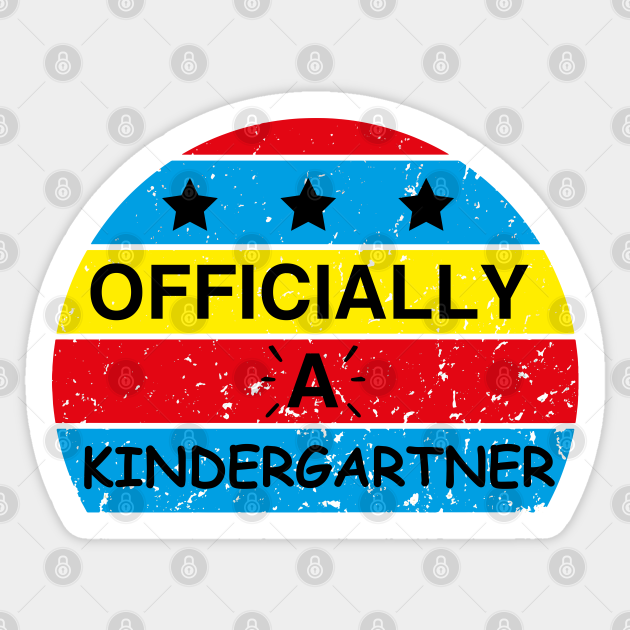 Kids First Day of School Officially a Kindergartner Funny And Cute Gift For A Kindergartner